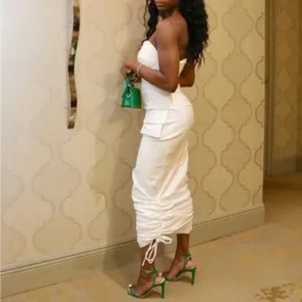 Hanifa White Jolie Maxi Dress
